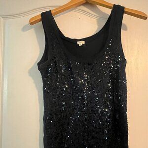 Navy Glitter Tank